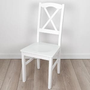Bílá jídelní židle DK20D