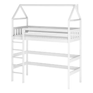 Dřevěná vyvýšená postel pro jednu osobu DEO 80x160