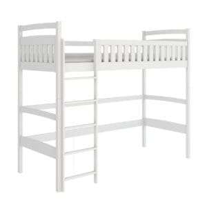 Dřevěná vyvýšená postel pro jednu osobu KIMBERLY 90x190
