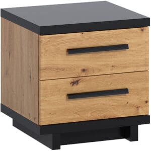 Noční stolek INEZA IN12 dub artisan / černý