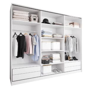 Skříň otevřená MERV K8 250 bílá
