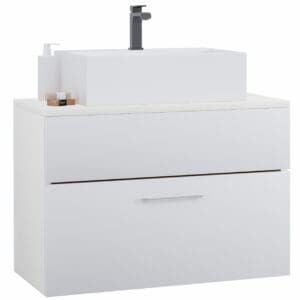 Skříňka pod umyvadlo s deskou LUPO LP7 bílý laminát