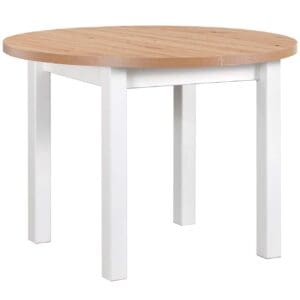 Stůl DS25 100x100/180 artisan laminát / bílý