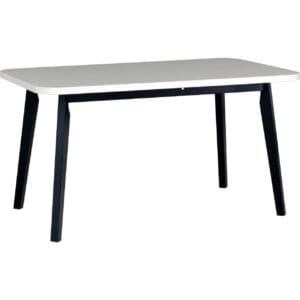 Stůl DS47 80x140/180 bílý laminát / černý